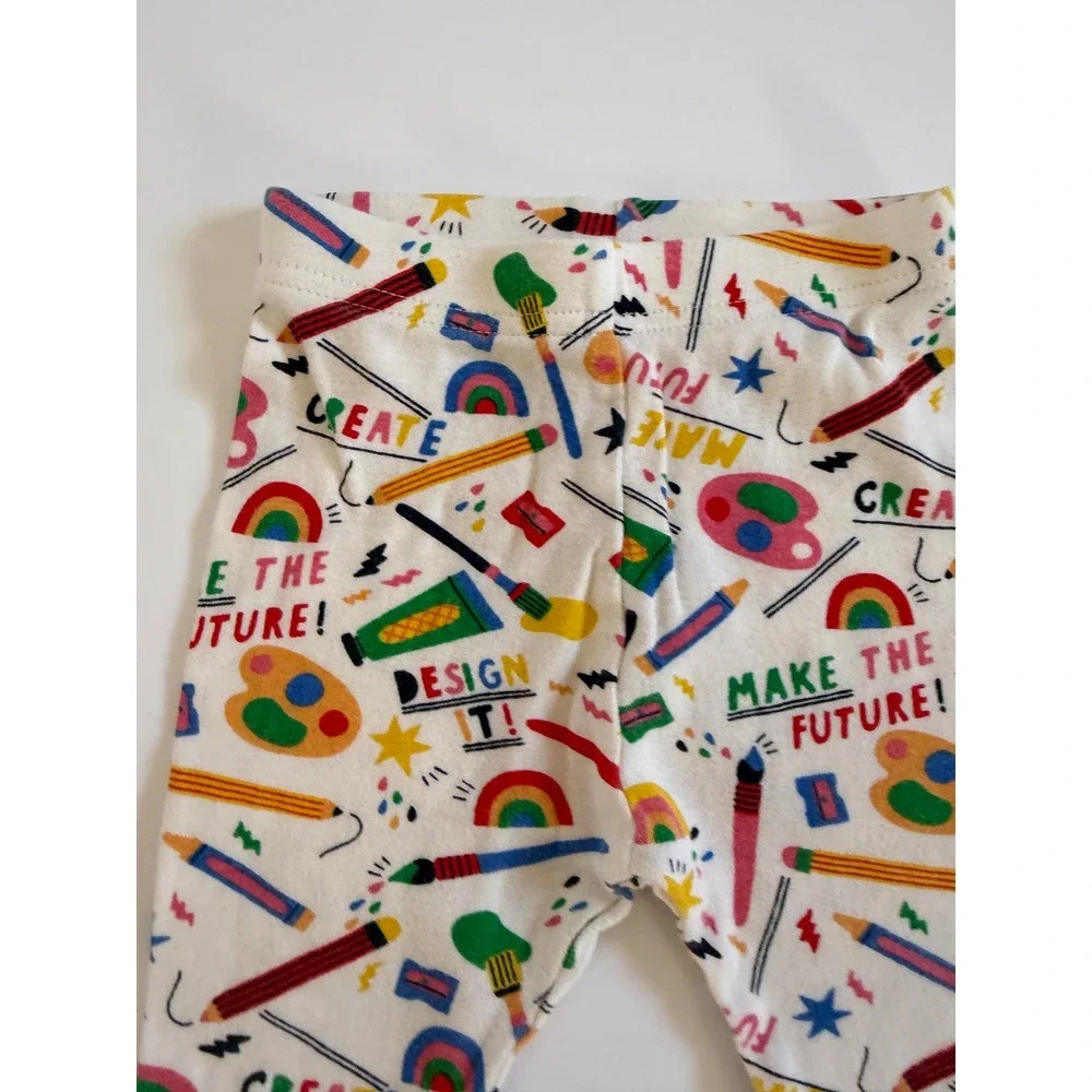 Old Navy Baby Art Supply Print Cotton PJ Pants 6-12M